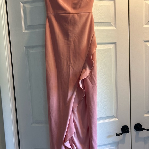 Lulus Pink Strapless Maxi SMALL - Picture 3 of 5